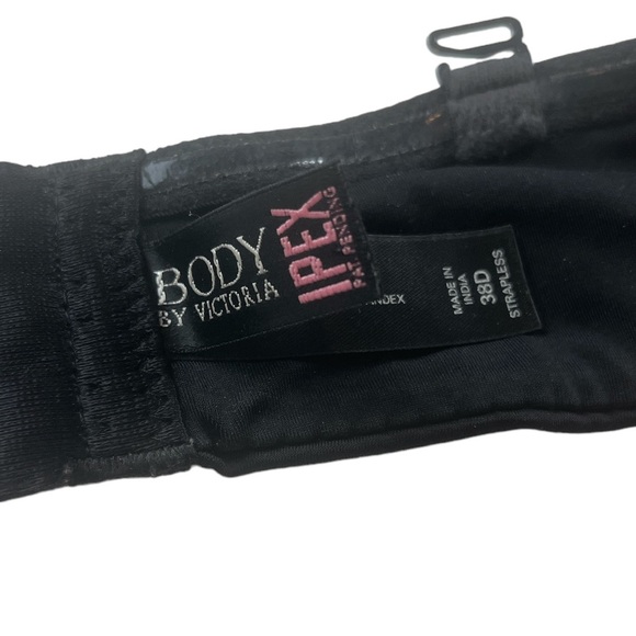 Body By Victoria Ipex Strapless Underwire Bra Black Size 38D Excellent Condition - Picture 3 of 3